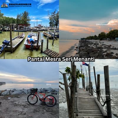 Pantai Mesra Seri Menanti beach Muar